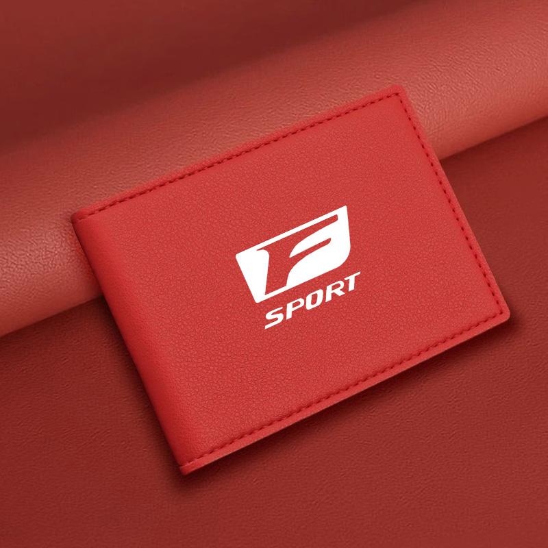 Ultra-Thin Car Driver License Bag ID Card Leather Cover For Lexus F-SPORT ES RX NX LS UX LM LX GX LC RZ IS CT GS RC HS SC TX LBX