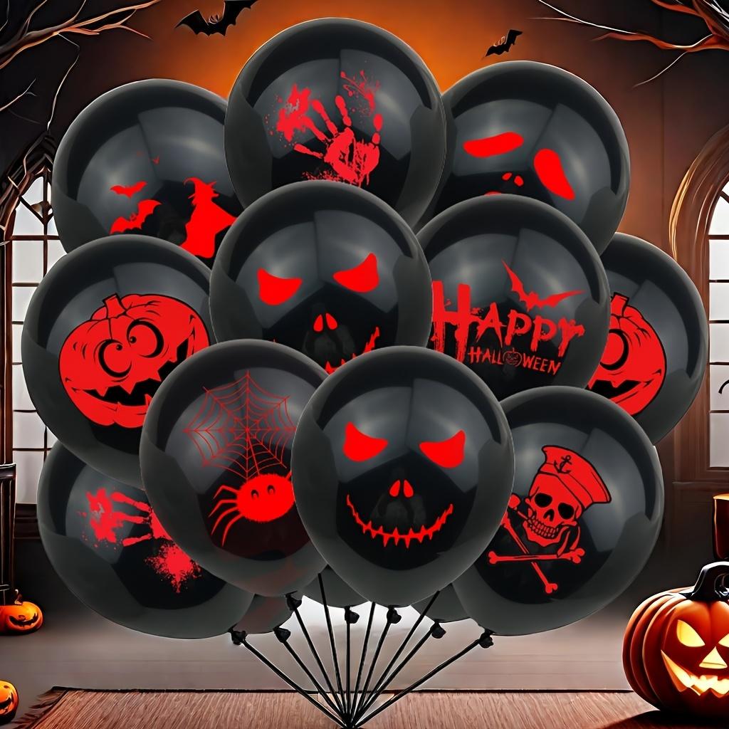 10pcs Halloween Party Balloon Pumpkin, Spider, and Skull Design, Perfect for Horror Decoration Halloween Decoration