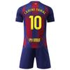 Barcelona Yamal Kids Football Jersey Set Sport Equipment Soccer Uniform Kit