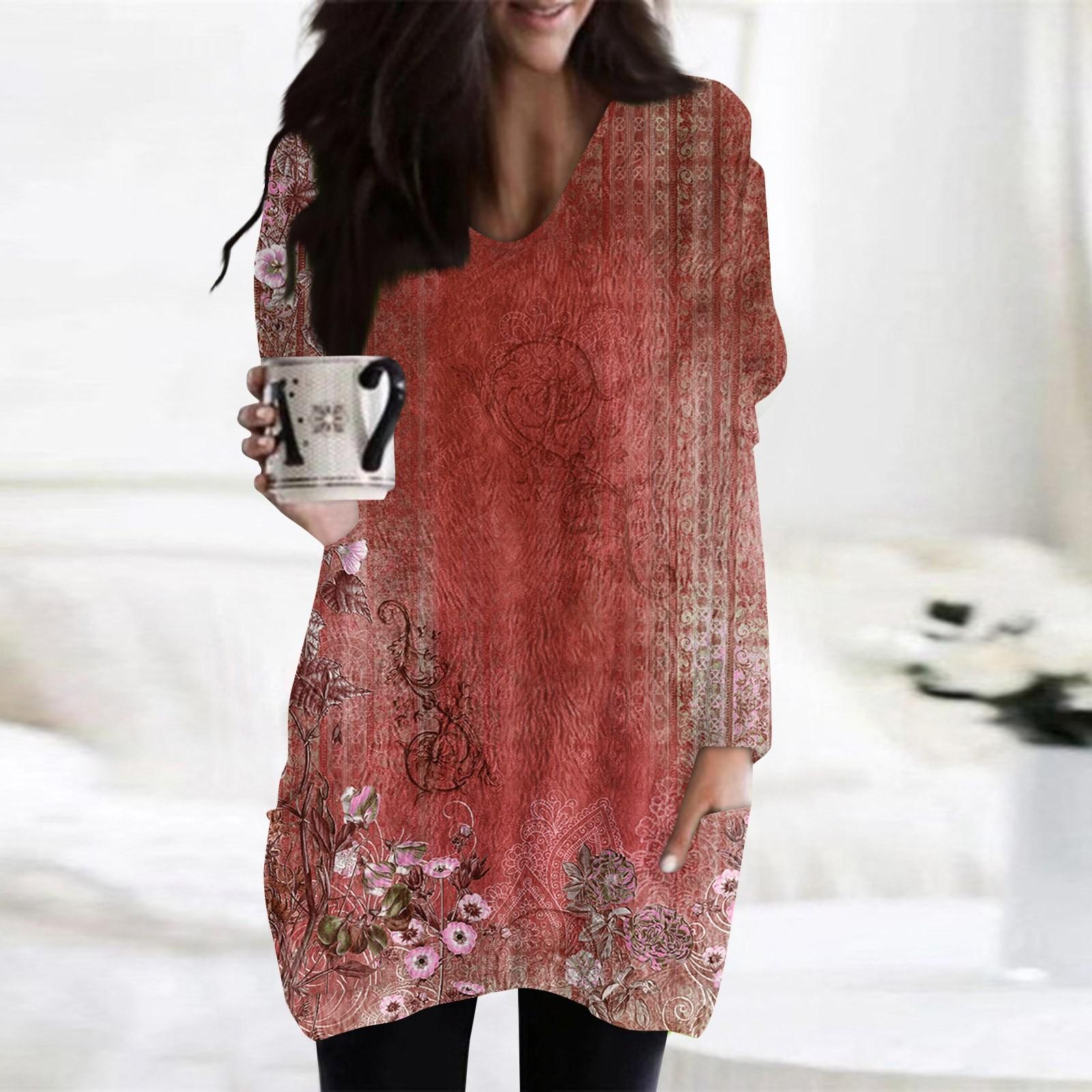 

Женская зимняя одежда Женская толстовка с длинным рукавом из французского кашемира с принтом XL винный