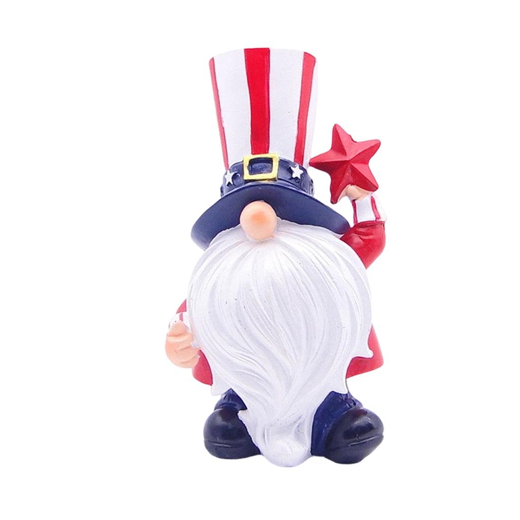 Independence Day Gnome Uncle Sams Tomte Gift Stars And Stripes Handmade Scandinavian Tray Ornament