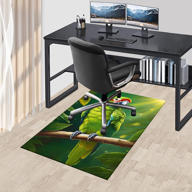 1PC parrot, branch Extra Large Non Slip Floor carpet, Office, family, Studio   Large Area Rug Indoor Rugs, Bold Statement Piece