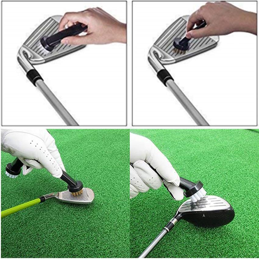 Golf Brush Cleaner Tools Club Cleaning Brush for Woods Iron Clubs Head Groove Wedge Set