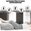 Almohada de cuña, cojín para rodillas, almohada para pies, almohadas elevadoras para piernas para viajes, campamentos, dormir, almohada inflable portátil para piernas de PVC