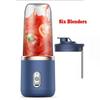 Bottiglia frullatore elettrico portatile 6 lame Frullatore multifunzione per succhi Succo fresco Smoothie Ghiaccio tritato Tazza Macchina spremiagrumi professionale per alimenti