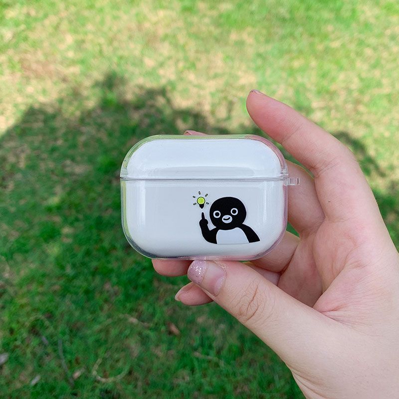 

Good Idea Airpodspro2 Generation Protective Case Airpods3 Generation Earphone Case Transparent and Creative Protective Case Cute Earphone Sleeves Transparent AirPods Pro