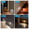 YzzYzz Motion Sensor LED Footlights (4-pack) - Daylight White, Indoor Footlight, No Installation Required, Wall Mounted Night Light