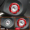 Für Ford Mustang 2009-2013 Kohlefaser Auto Keyless ONE-CLICK Start Stopp Knopf Motor Zündschalter Rahmen Dekorationsaufkleber