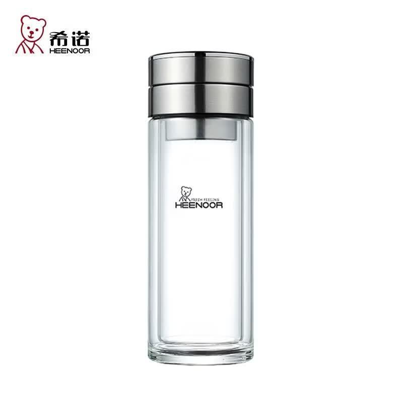 Heenoor Double-Layer Glass Tea Infuser Bottle