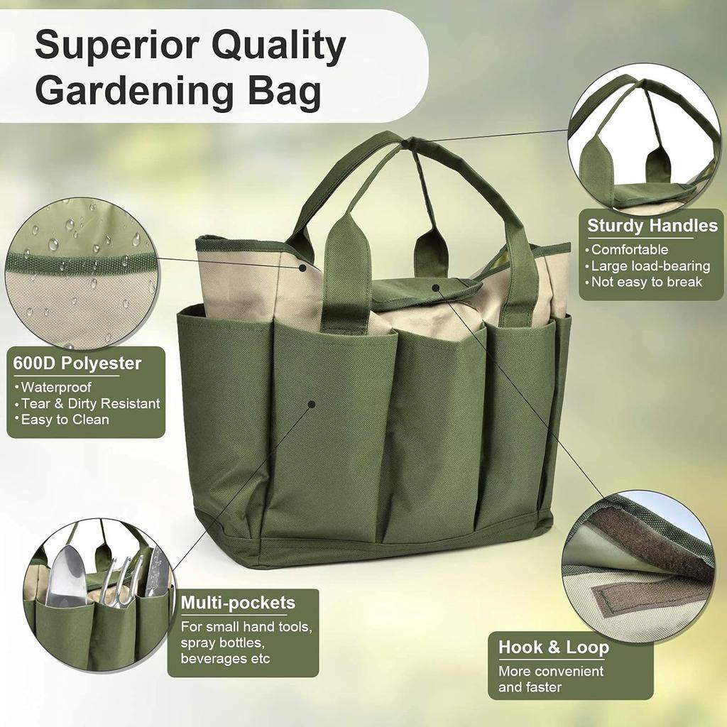 Garden Gardening Tools Storage Bag Large Capacity Multifunctional Household Outdoor Storage Tote Bag Bag