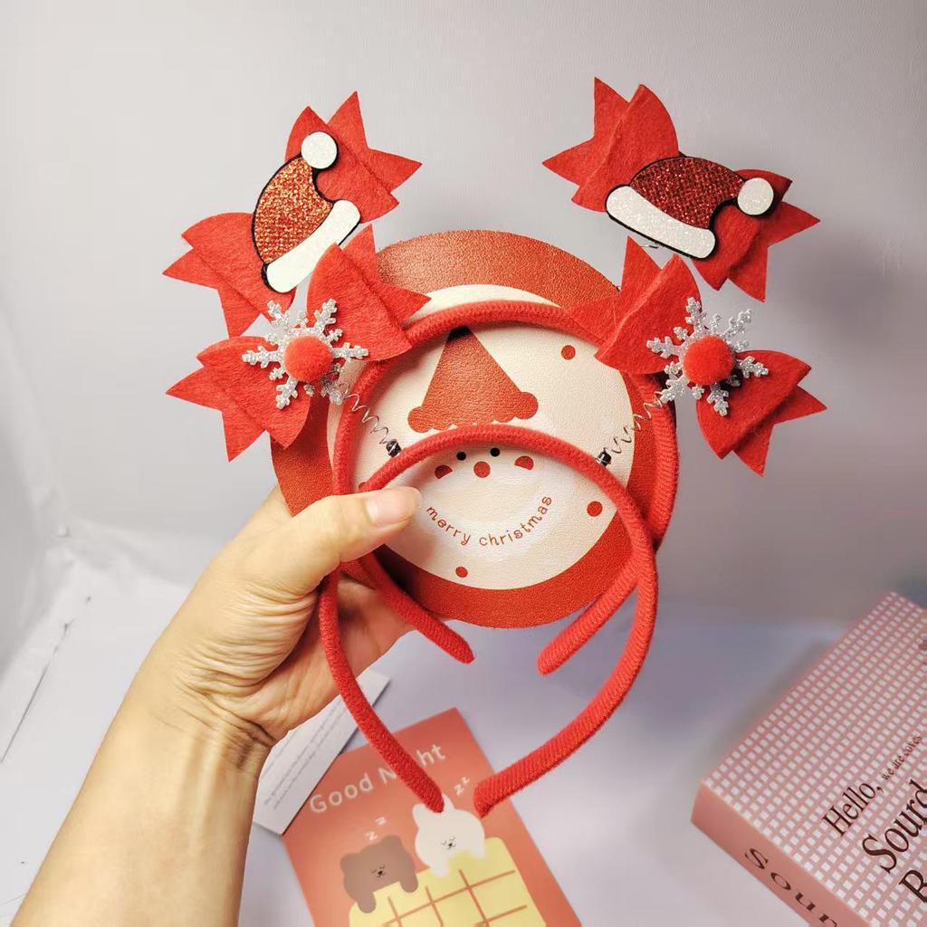 Children's Cartoon Christmas Headband Gift Set