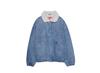 Supreme Chaqueta Bomber de Mezclilla Forrada de Borrego Sintético
