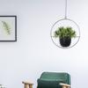Nordic Wall-Mount Metal Flower Pot Hanging Basket Balcony Succulent Swinging Plant Basket Home Living Room Decor