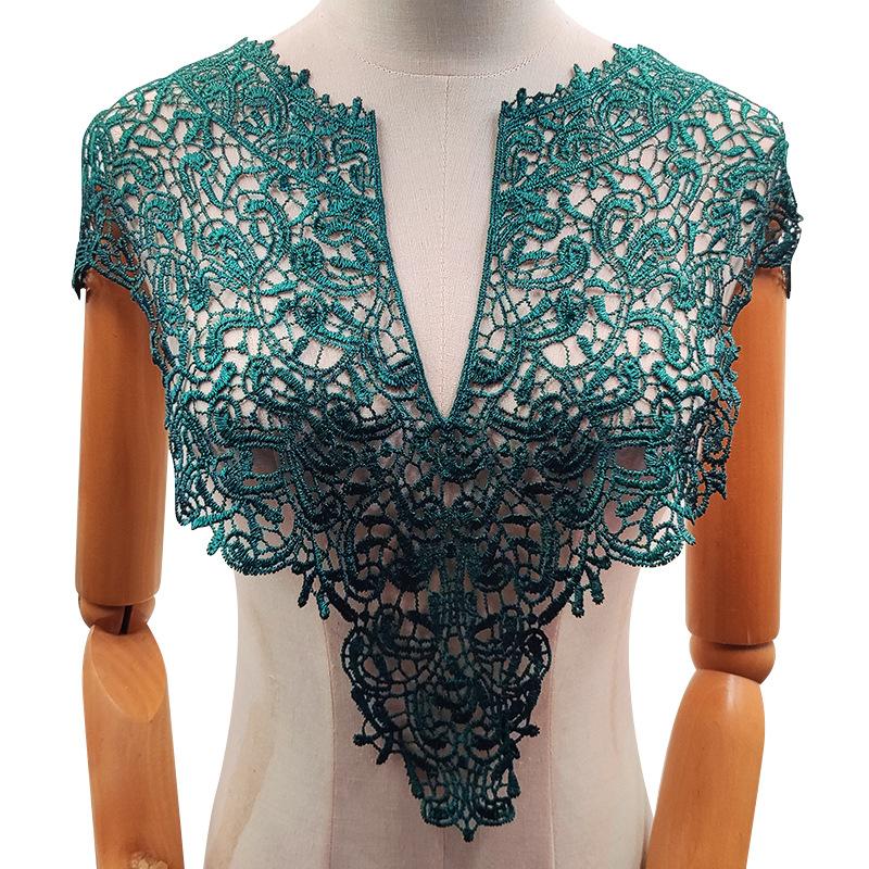 Water-Soluble Lace Collar, Polyester Silk Embroidered Corsage, Three-Dimensional Hollow Collar, Fake Collar, Front Collar And Back Collar Shawl.