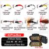 Fly Fishing Flies Kit, 24-120Pcs Handmade Fly Fishing Gear with Dry/Wet Flies, Streamers, Fly Assortment Trout Bass Fishing with Fly Box