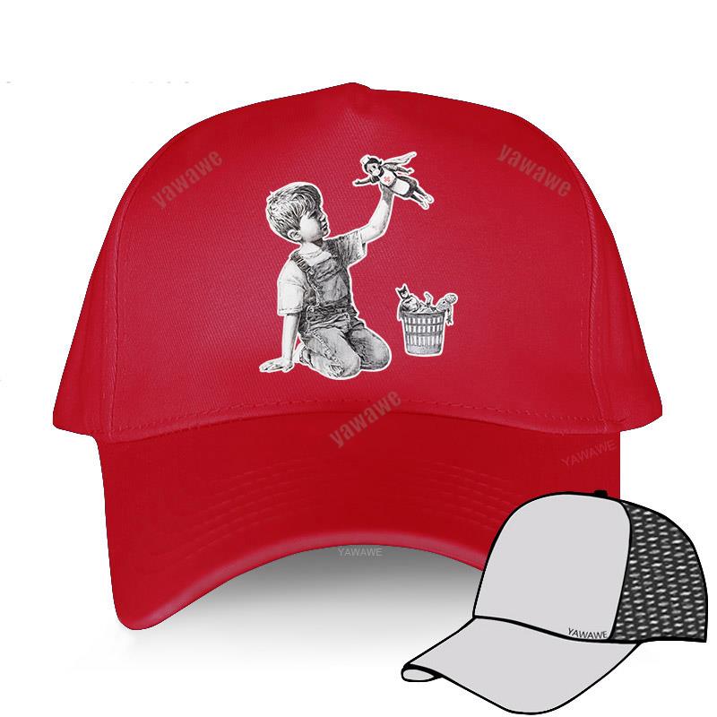 Unisex Breathable Baseball Cap Boyfriend Hat Banksy Game Changer Nurse Super Hero Novelty Street Art Designer Fashion Men Hats