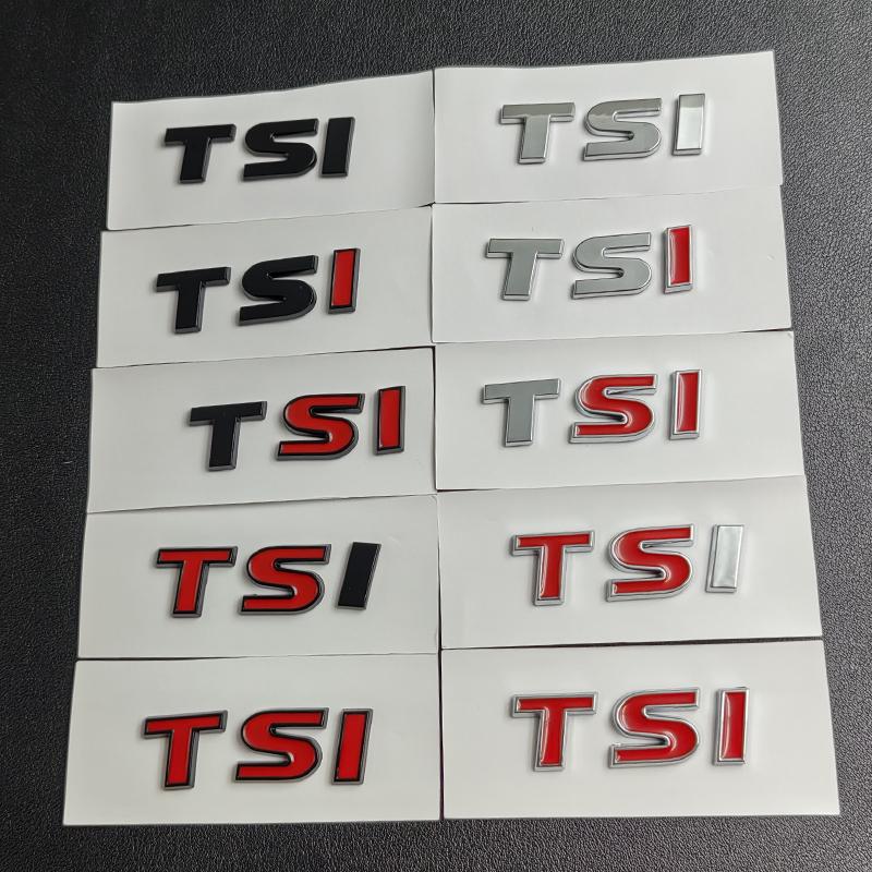 3D ABS TSI Bil Logo Emblem Bil Bagasjelokk Merke Dekal