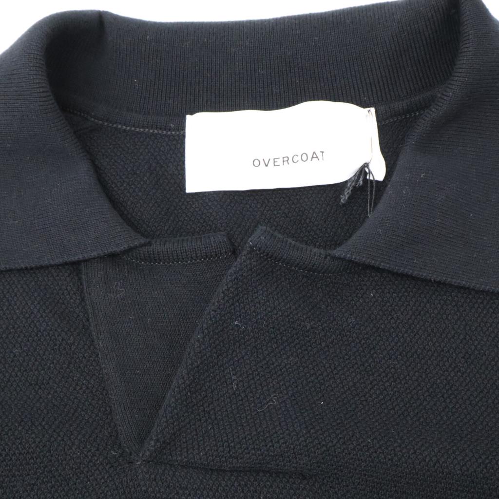 OVERCOAT S23K02-AG Black Short Sleeve Polo Shirt tops OO blackUsed