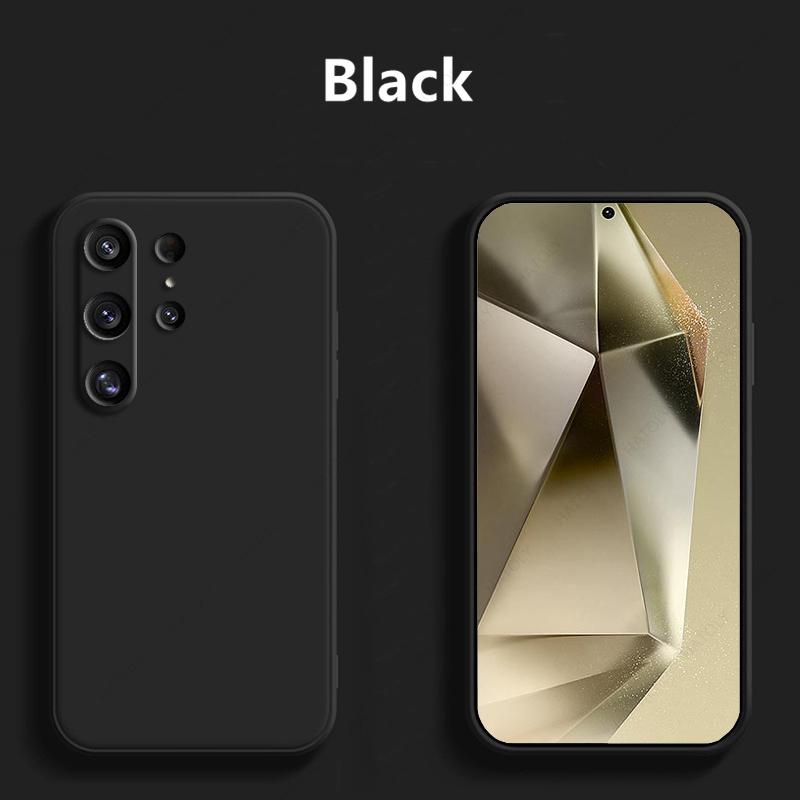 Für Samsung Galaxy S25 Ultra Hülle Abdeckung Für Samsung S25 Flüssig-Haut Silikon Bumper Handy Funda Para Rückseite