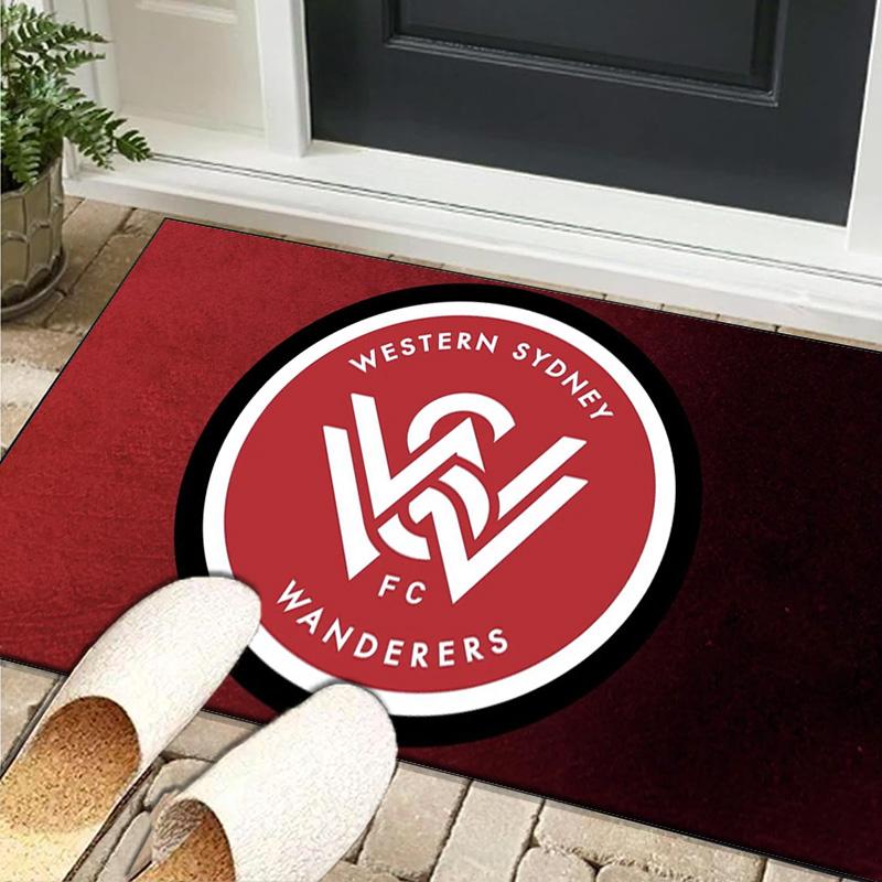 1PC rug Western Sydney Wanderers Fc Carpet, Chair Rug,Area Rug for Office Bedroom living rooms bedroom, Doormat decor Christmas fan gifts