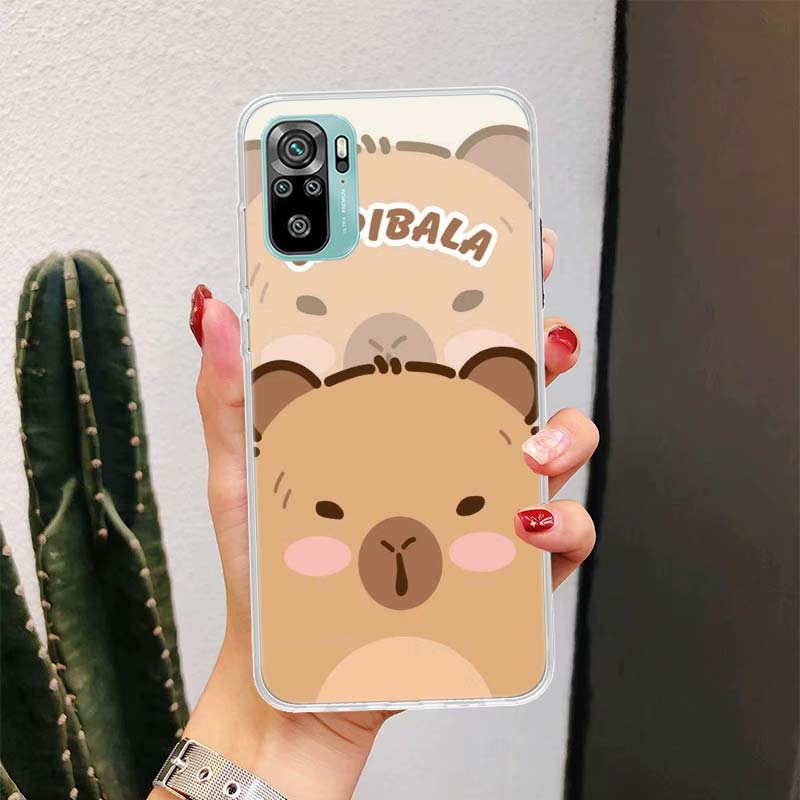 Funny Capybara Cartoon Animal For Xiaomi Redmi Note 10 9T 9S 9 8 Pro 8T 7 5 Phone Case Mi 12T 11T 10T 9T 12 11 Lite Housing Fund