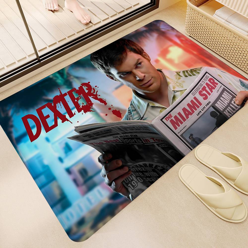 Crime Dexter TV Movie Entrance Door Mat Nordic Style Bedroom Living Room Doormat Home Balcony Anti-Slip Modern Home Decor