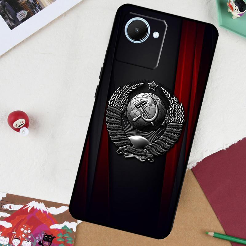 Soviet Union USSR Flag For Realme 13 Pro Plus 14 12 10 11 GT 6 5 6T GT7 Pro C51 C21Y C25S C75 C67 C61 C53 C55 Case