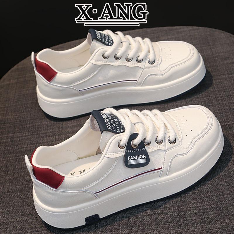 Leather little white shoes women's board shoes new autumn shoes women's soft soles are not tired feet single shoes casual sports shoes