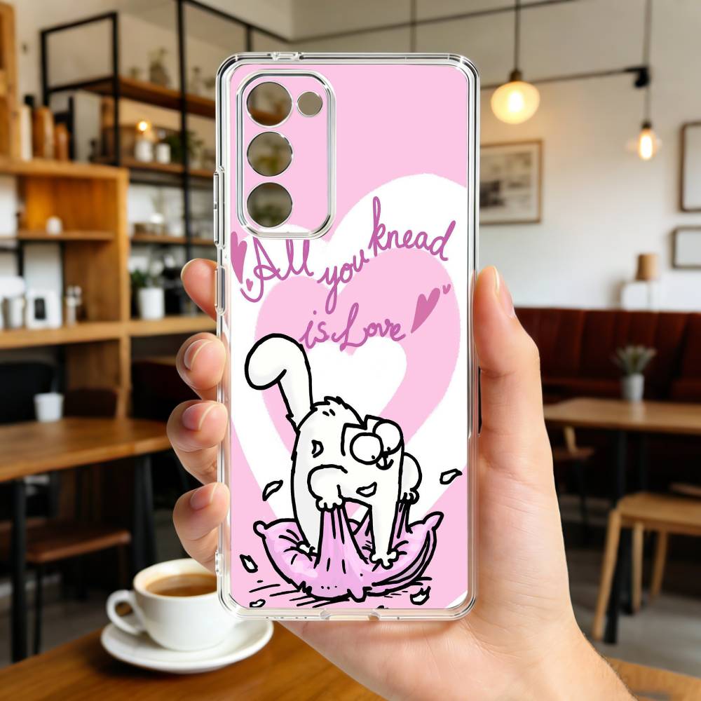 S-Simons-S And C-Cats Phone Case For Samsung Galaxy A91,80,73,72 ,71,53,52,32 ,31,22,21s,20,Transparent Case