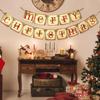Vintage Merry Christmas Banner Retro Old Fashioned Victorian Xmas Holiday Clearance Decor for Fireplace Mantle Farmhouse