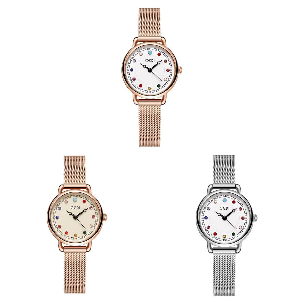 Gadi Birthstone Ladies Watch With Waterproof Quartz Movement For Elegant Women