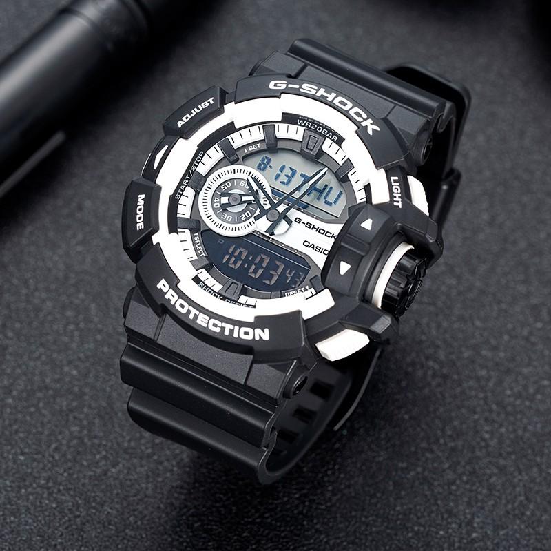 CASIO Men Liquid Crystal/Analog Dual Display Series Black Watch GA-400-1A GA-400-1A