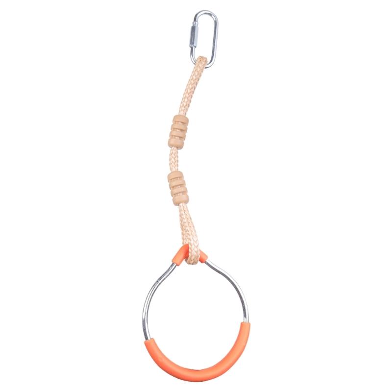 

Indoor Playground Equipment Kids Gymnastic Fitness Workout Rings Hanging Straps Rings for Kids Strength Training Rings 1