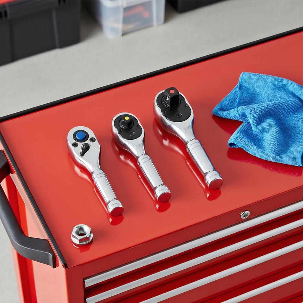 72-Tooth Ratchet Wrench with Short Handle Fast Efficient Auto Repair Tool for Household Plumbing Mechanical Component Assembly