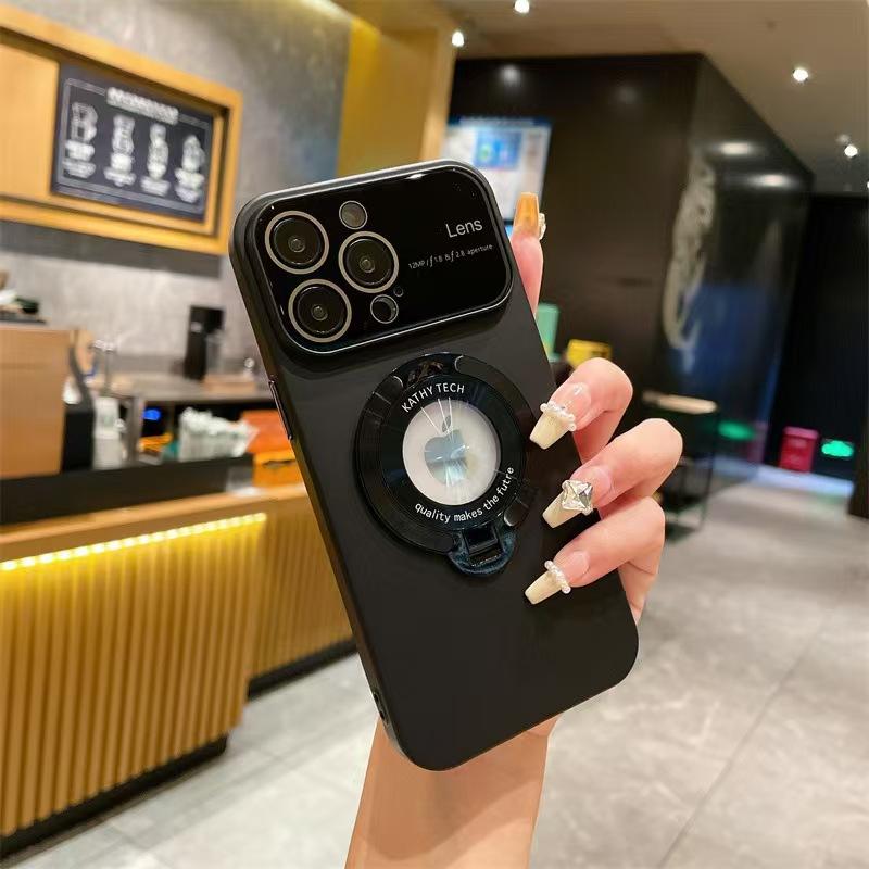 

Подходит для чехла для телефона IPhone14, Матовый ПК Магнитная подставка Полная защита 13, Защитный чехол для Apple 15Promax iPhone15