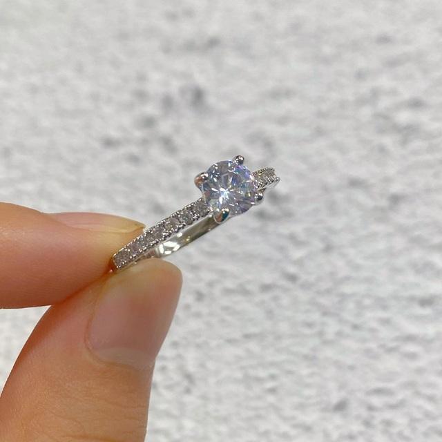 Inele de zircon elegante la modă pentru femei alb CZ cristal logodna design vânzare inele zircon bijuterii de nuntă pentru femei