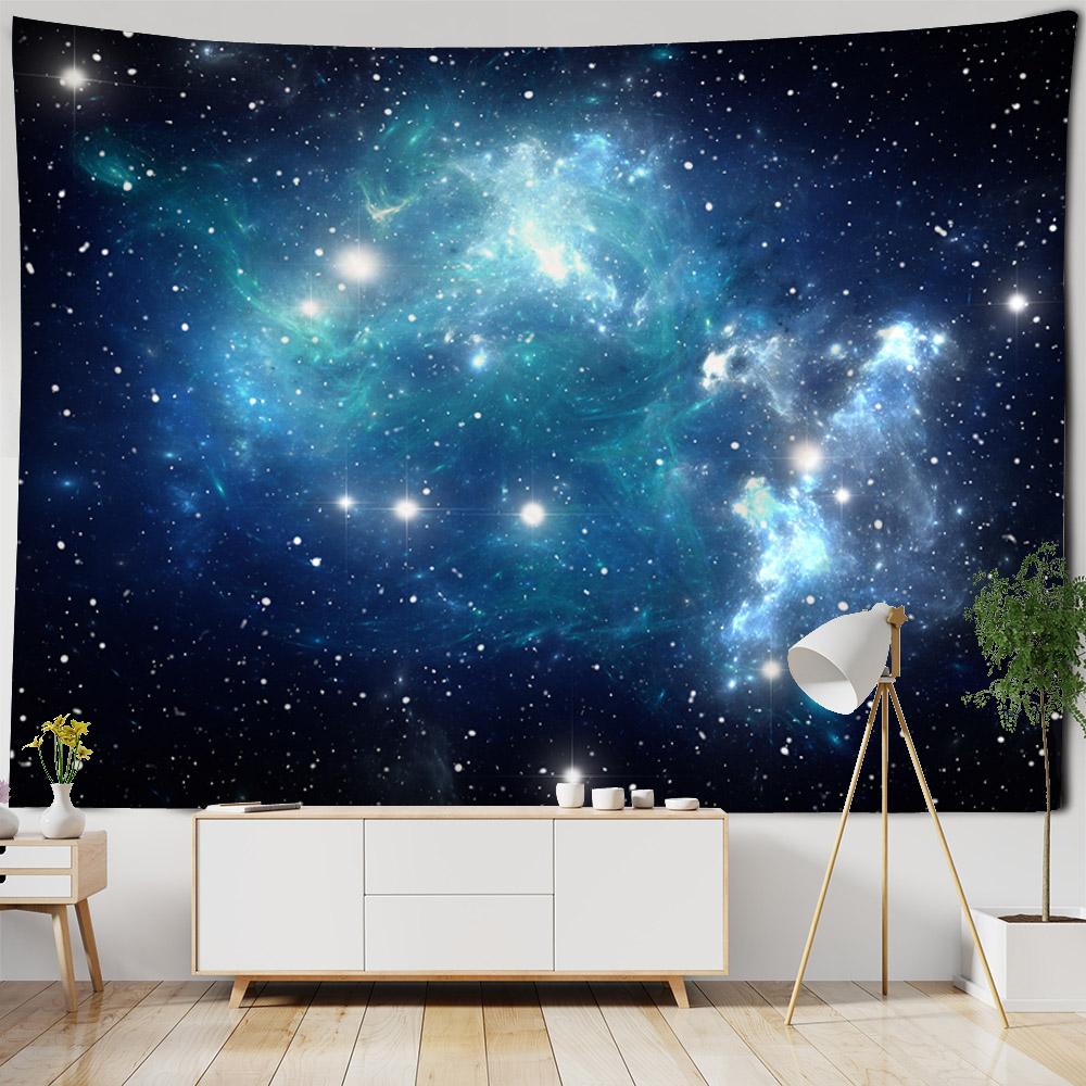 Starry Sky Tapestry Galaxy Universe Home Decoration Art Wall Hanging Cloth Wall Decoration Carpet Living Room Background Poster