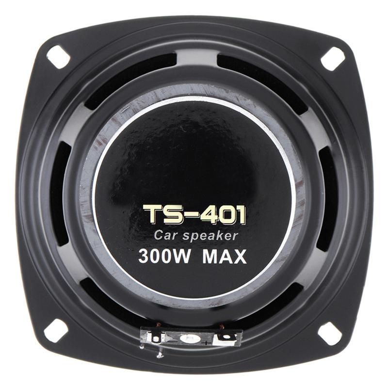 4 Inch 300W Car Coaxial Speaker Loudspeaker Full Range Frequency Hifi Speakers 93dB Sensitivity 300W Car Door Audio Music Stereo