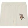 New Era FW23 Christmas Collection Thick Loose Fit Cuffed Embroidered Knit Sweatpants Unisex Bottoms Ivory 14112270