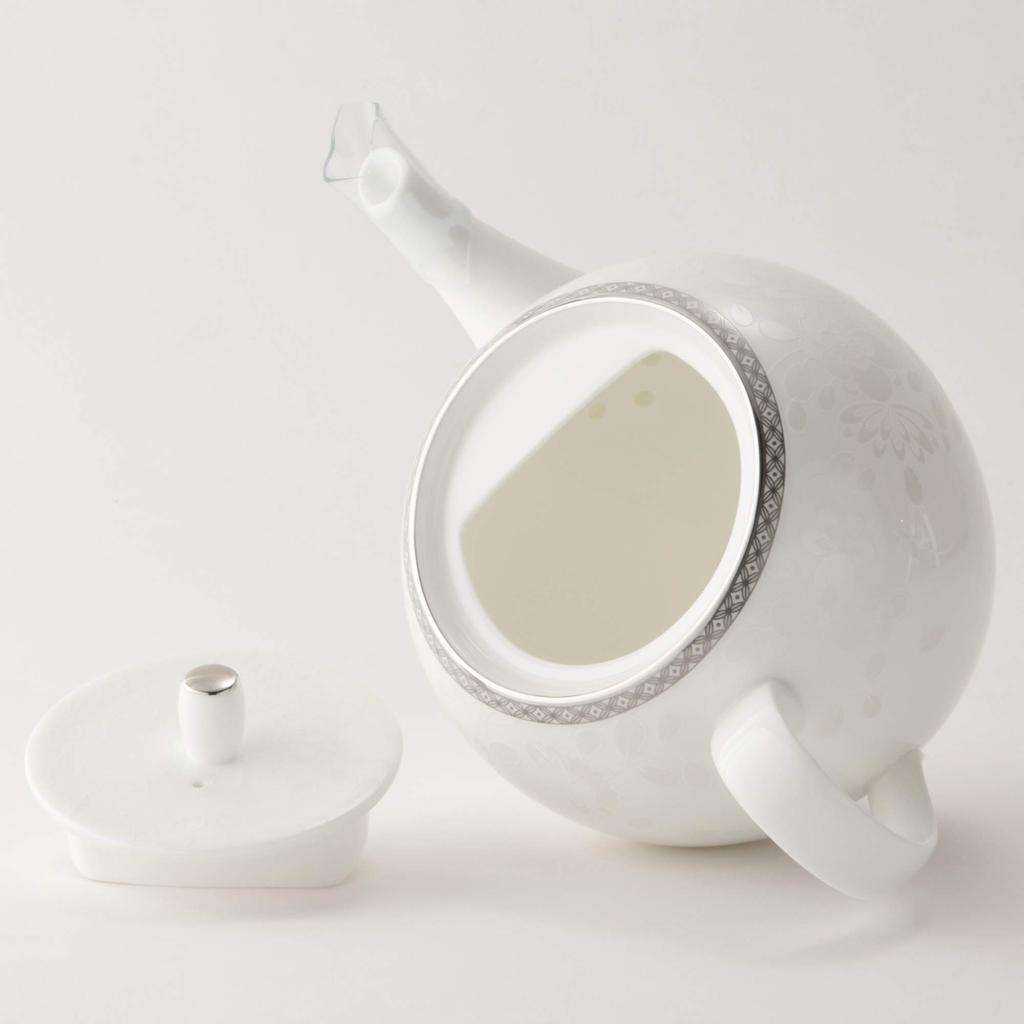 NARUMI Milano Teapot, Porcelain, White, Bianca, 660cc, 51461-4664P