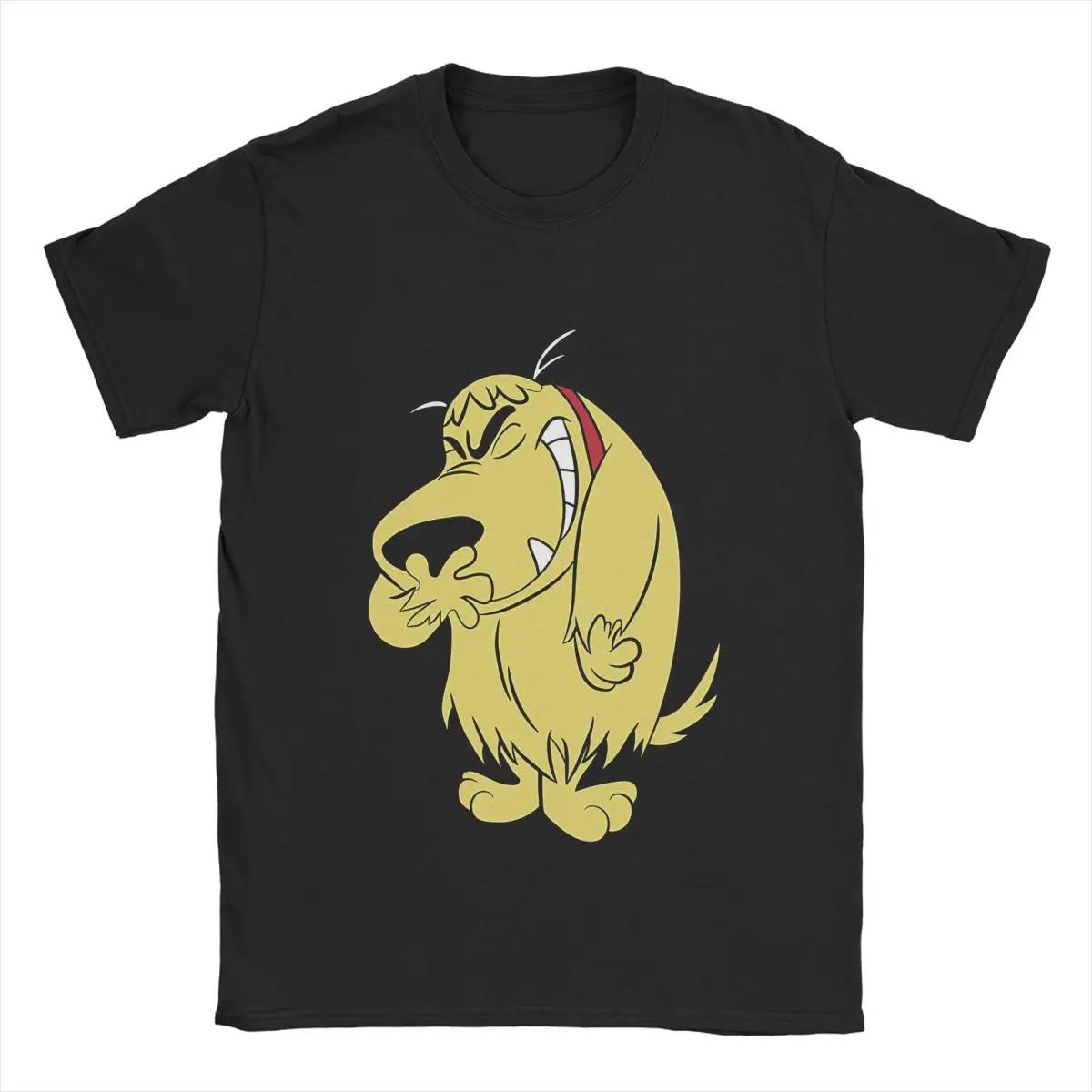 

Мужские футболки Laughing Muttley Wacky Races, повседневные футболки с коротким рукавом и круглым вырезом, летние хлопковые топы S чёрный