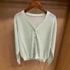 2025 Spring/Summer Women's Japanese Style V-Neck Knit Cardigan