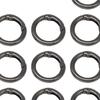 10pcs Round Carabiner Metal Spring Key Ring,Spring Snap Hooks Clip,Spring Keyring Buckle, for Purses