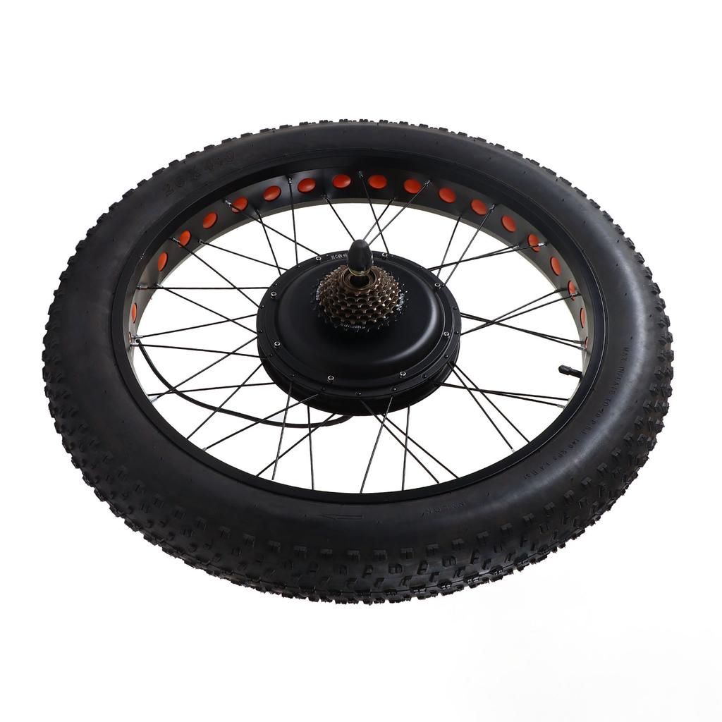 1500W 48V Rear Wheel Hub Motor S866 Display Conversion Kit for 26 Inch 4.0 Thick Tire Snow Bike