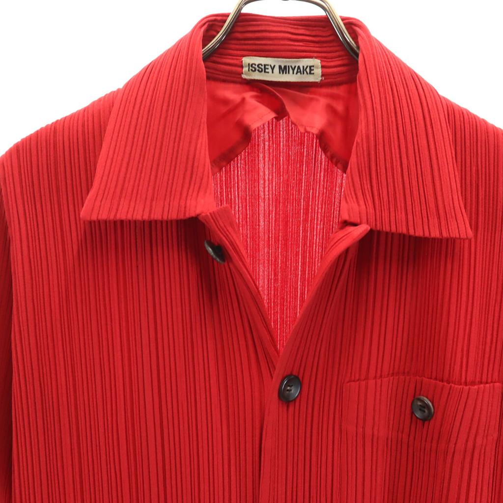 ISSEY MIYAKE 96SS Old Made in Japan Jacket M Red IM61-FD925 Women Used
