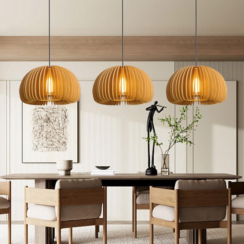 Newest Bamboo Pendant Lamp Ceiling Lights Rattan Wicker Lustre Hand Knit Braiding Suspended Home Dining Braided Indoor Decor
