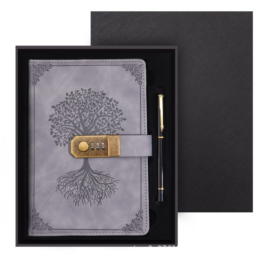 Diary Book A5 Notebook with Lock Protecting Secrets Travelers Journal Office School Supplies