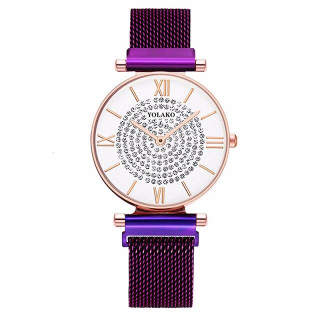 Women Watches Top Brand Luxury Fashion Casual Rose Gold Quartz Ladies Bracelet Watch Alloy Mesh Strap Watches Gift