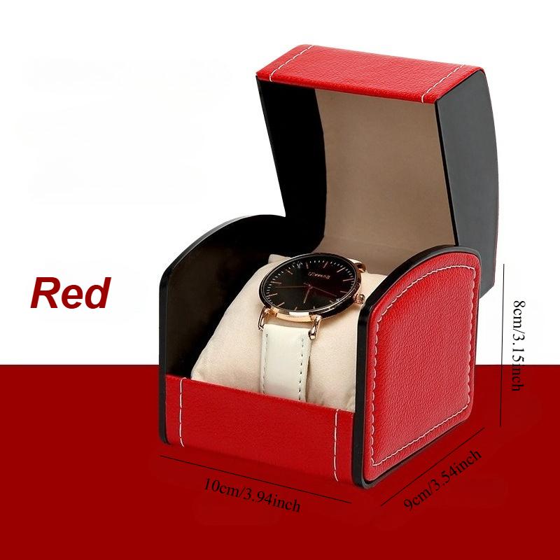 Premium PU Watch Box, Flip Cover Watch Packaging Box, Business Watch Box, Bracelet Storage Box, Watch Display Gift Box