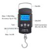 Black 50kg Portable Electronic Portable Luggage Scale LCD Digital Display Screen Express Delivery Scale Hook Mini Scale